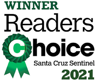 Winner Readers Choice Santa Cruz Sentinel 2021